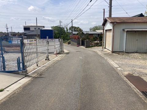 前面道路写真です。