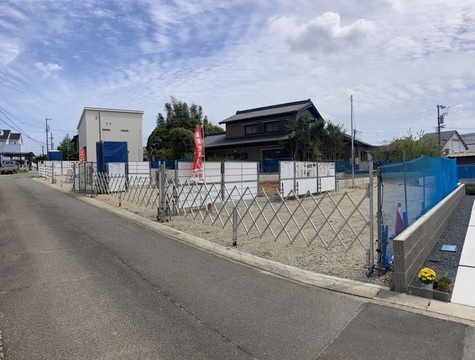 造成工事完了。<br>着工しました。