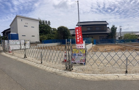 造成工事完了。<br>着工しました。