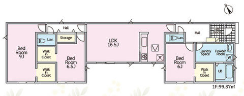 1号棟　間取り図