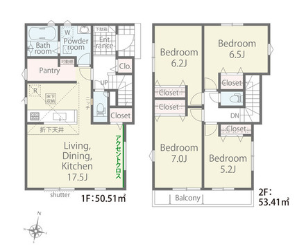2号棟　間取り図