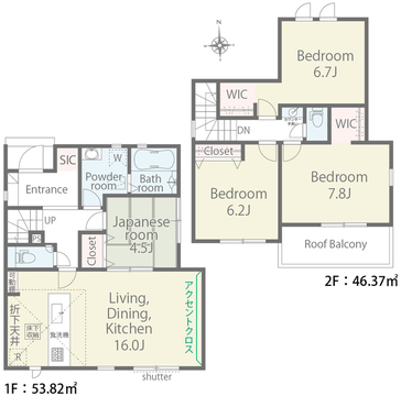 1号棟　間取り図