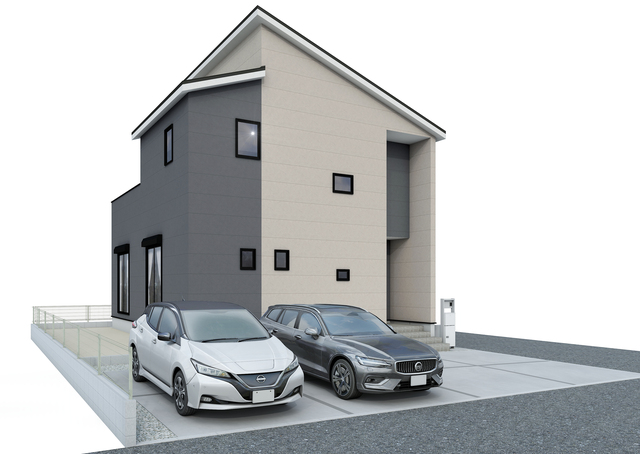鈴鹿市寺家6丁目01期2号棟　外観パースのスライド画像