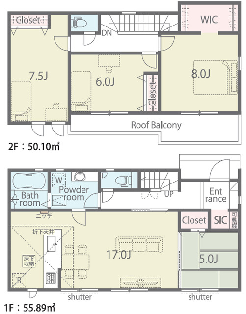 間取図のスライド画像