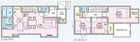1号棟　間取図