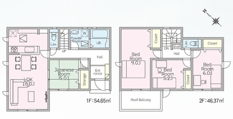 1号棟間取り図