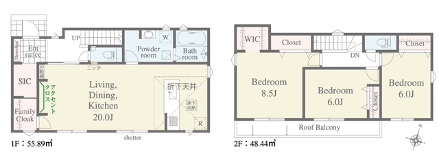 2号棟　間取図のスライド画像