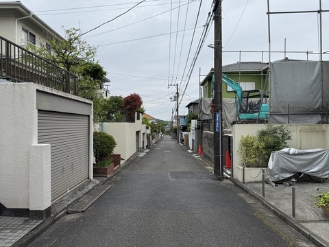 【1号棟】前面道路