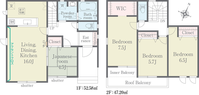 間取り図のスライド画像
