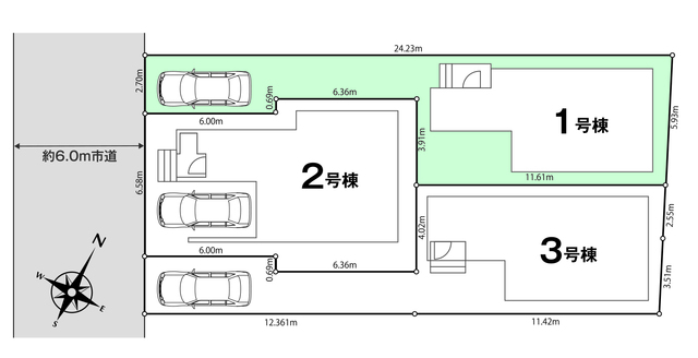 全体区画図のスライド画像