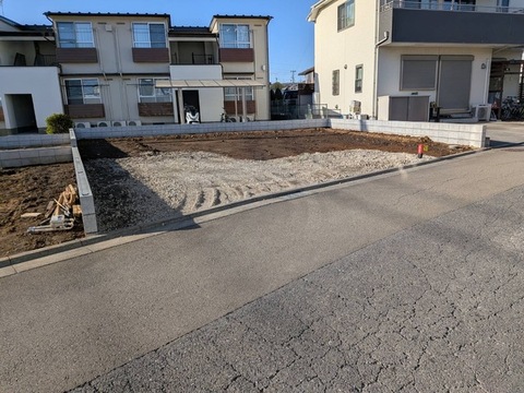 １号棟　現地土地写真
