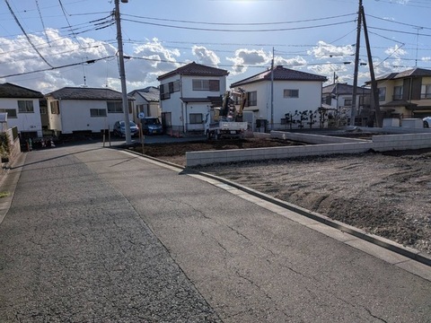 ３号棟　現地土地写真
