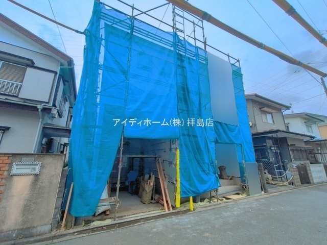 １号棟　建築中のスライド画像