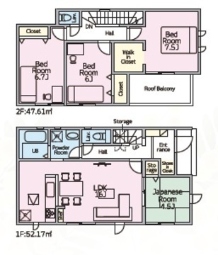 ２号棟　間取り図