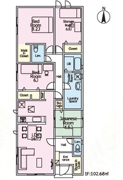 ５号棟　間取り図のスライド画像