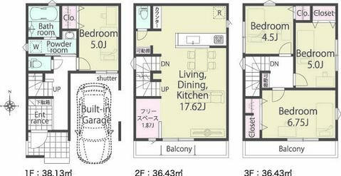 【１号棟】間取図