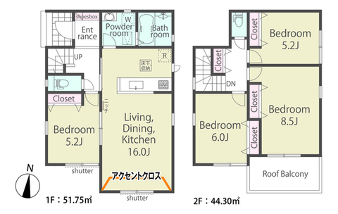 【１号棟】間取図