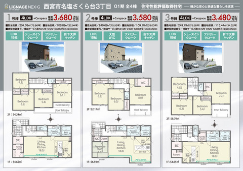 ２号棟間取りです