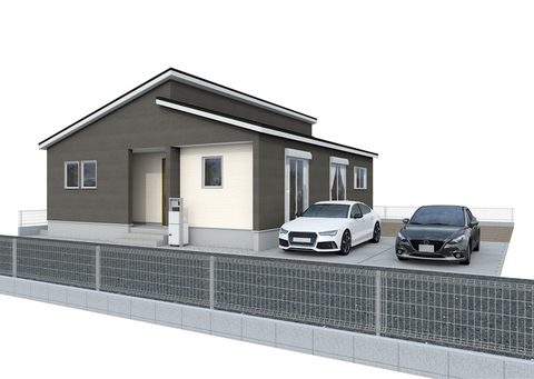 【2号棟】<br>カースペース4台分（車種による）、宅配ボックスあり