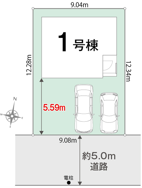 １号棟　区画図のスライド画像