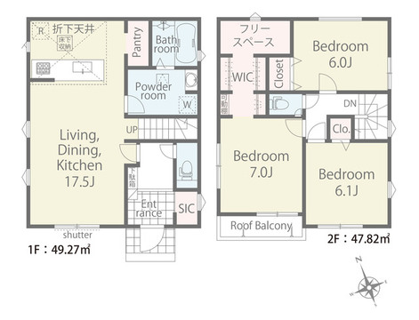２号棟　間取り図