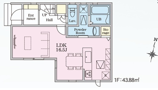 1階間取り図面のスライド画像