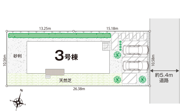 3号棟区割図のスライド画像