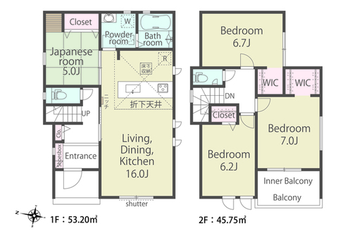１号棟　間取り図