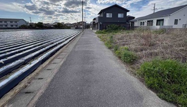 前面道路風景（南接道・西方面）のスライド画像