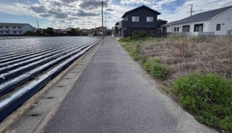 前面道路風景（南接道・西方面）