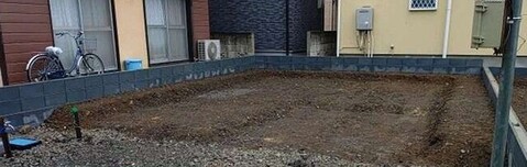 １号棟　更地写真<br>庭のある落ち着いた暮らし、してみませんか