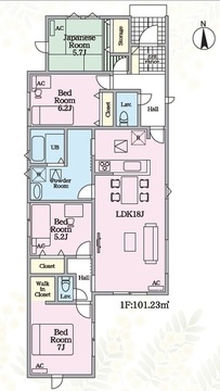 １号棟：間取り図<br>