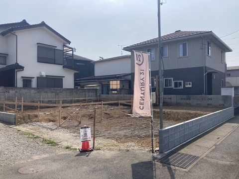 1号棟　更地写真<br>日を重ねるごとにこの佇まいに愛着が湧いてきそう