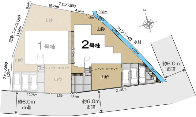 2号棟区割図のスライド画像
