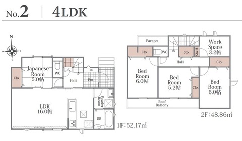 ２号棟　間取り図