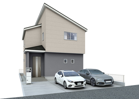 【1号棟】<br>カースペース2台分、宅配ボックスあり