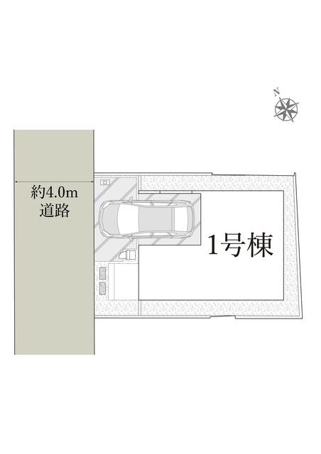 【１号地】区割り図のスライド画像