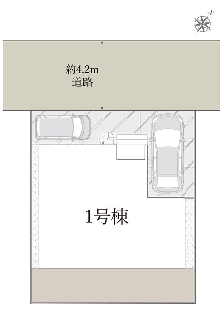 １号棟区画図のスライド画像