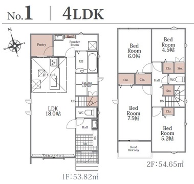 １号棟　間取り図