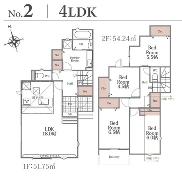 ２号棟　間取り図