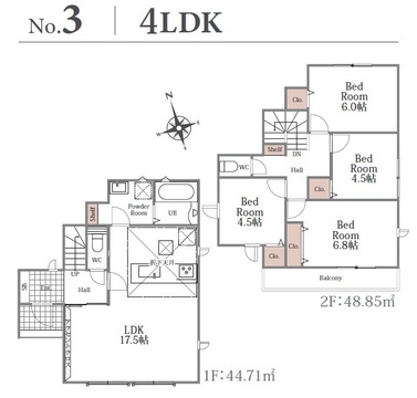 ３号棟　間取り図