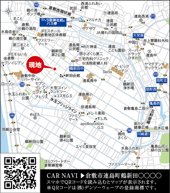 現地案内図のスライド画像