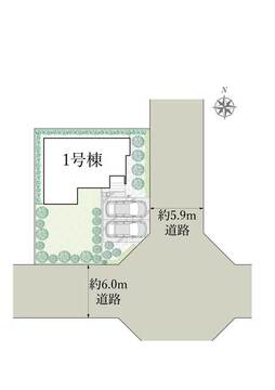 区画図 【販売中物件：1号棟】