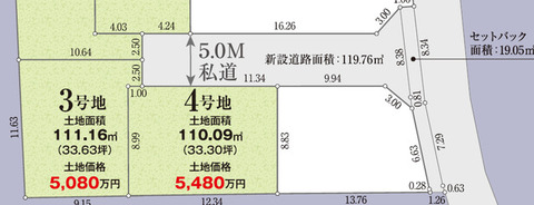 【３号地】区画図