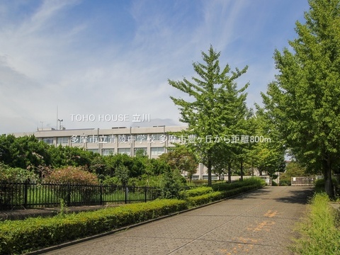 多摩市立青陵中学校 800m