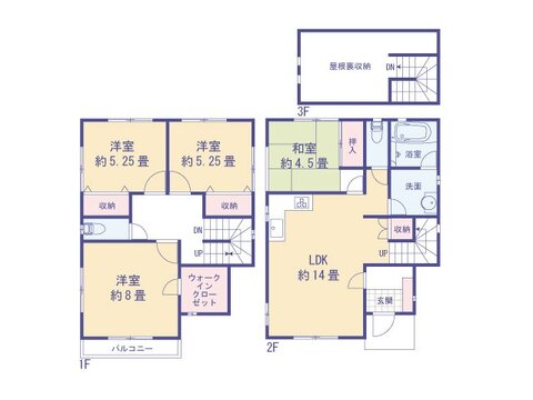4LDK+S、、価格3599万円、土地面積121.24㎡、建物面積96.04㎡