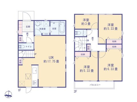 4LDK、価格4580万円、土地面積111.61㎡、建物面積87.48㎡