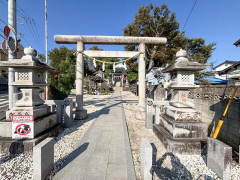 相原諏訪神社まで約350m