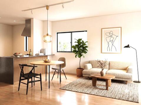 ※本画像はCGによる合成画像となります。室内に配置されている家具・雑貨等の備品は販売対象外となっております。