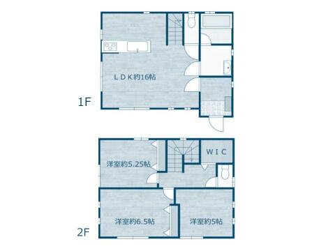 こちらの間取り図で、お部屋の配置や動線をイメージしていただけます。お部屋ごとの広さやレイアウトを参考に、生活のシーンを思い描いてみてください。